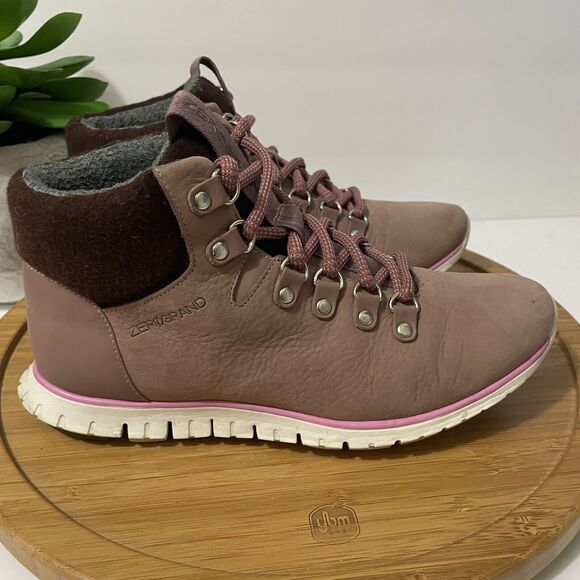 Cole Haan Zerogrand Twilight Hiker Boot Sz 5.5 Waterproof Suede Bootie Gorpcore - Picture 2 of 9